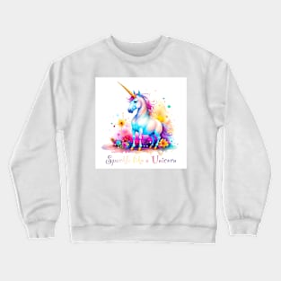 [AI Art] Sparkle like a unicorn Crewneck Sweatshirt